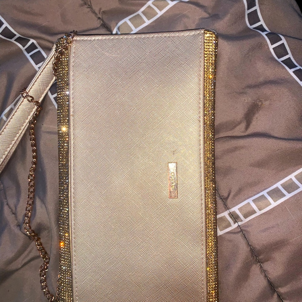 Aldo purse , gold